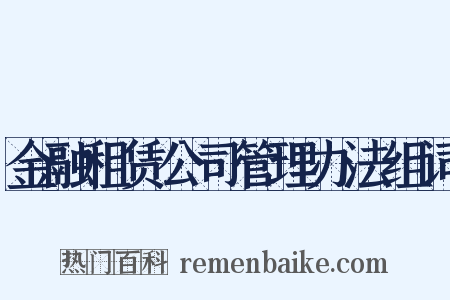 金融租赁公司管理办法组词是什么意思的图片